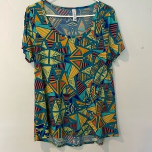 LuLaRoe patterned T-shirt